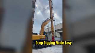 ذراع الغطاس التلسكوبي للحفار مزود بخطاف دلو صدفي لحفارات ساني