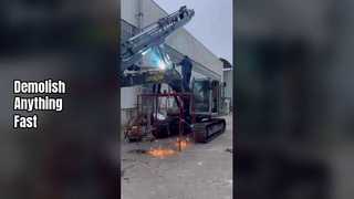 مطرقة كسر هيدروليكية شديدة التحمل أداة هدم قوية للحفارات الصغيرة 0.5-10T