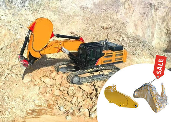 جودة  55 Ton High Strong Excavator Rock Arm , Q355B Material Excavator Ripper Boom مصنع