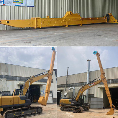 Q690D HG785 حفرة طويلة المدى ذراع تلسكوبية مع دلو حفر حفرة الأساس