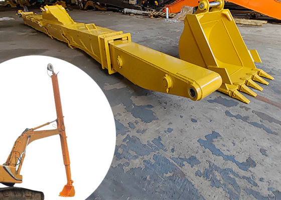 Q690D HG785 حفرة طويلة المدى ذراع تلسكوبية مع دلو حفر حفرة الأساس