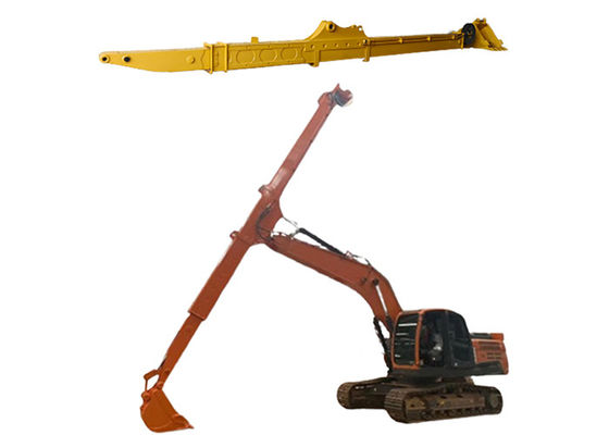 Q690D HG785 حفرة طويلة المدى ذراع تلسكوبية مع دلو حفر حفرة الأساس