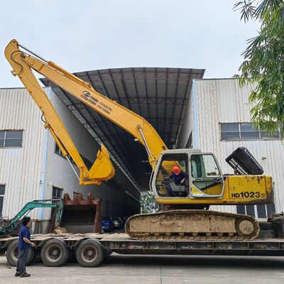 Two-section Long Reach Boom and Arm Custom for 20-30 Ton Excavator 12-18m Working Length