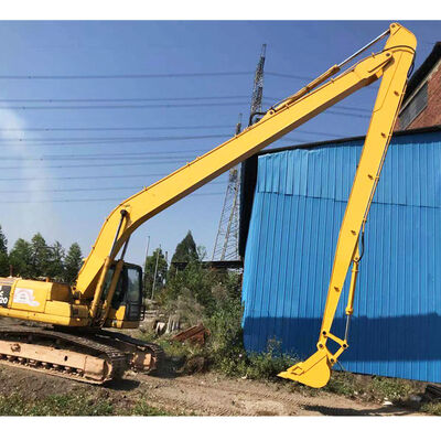 Long-Reach Excavator Arm with Heavy-Duty Stone Grab — Optimal Solution for River Embankment & Dam Works