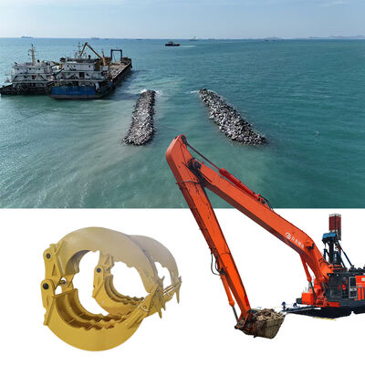 ذراع الحفر ذات المدى الطويل مع قبضة حجر ثقيلة الحملة الحل الأمثل لعمل السدود والسدود في الأنهار