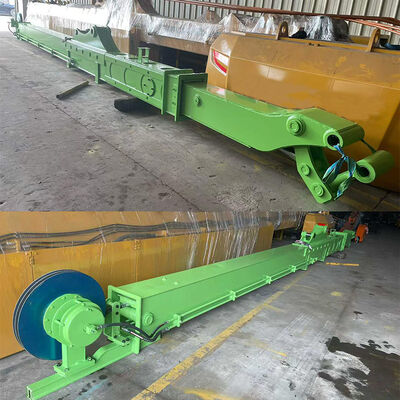 ذراع تلسكوبية للحفر مع دلو قشرة